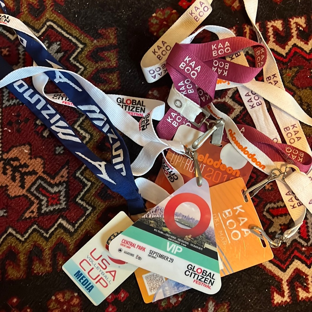 Lanyards - batch of 4: Mizuno, Nickelodeon, Global Citizen, KAABOO